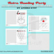 Retro Bowling Party Printable Coloring Book